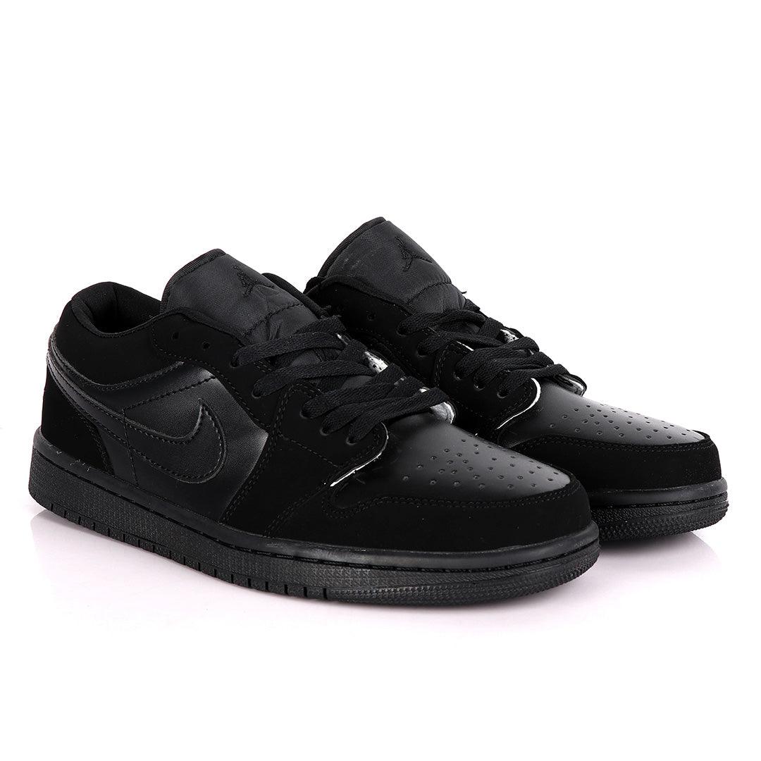 Air Jordan 1 Low All Black Sneakers - Obeezi.com