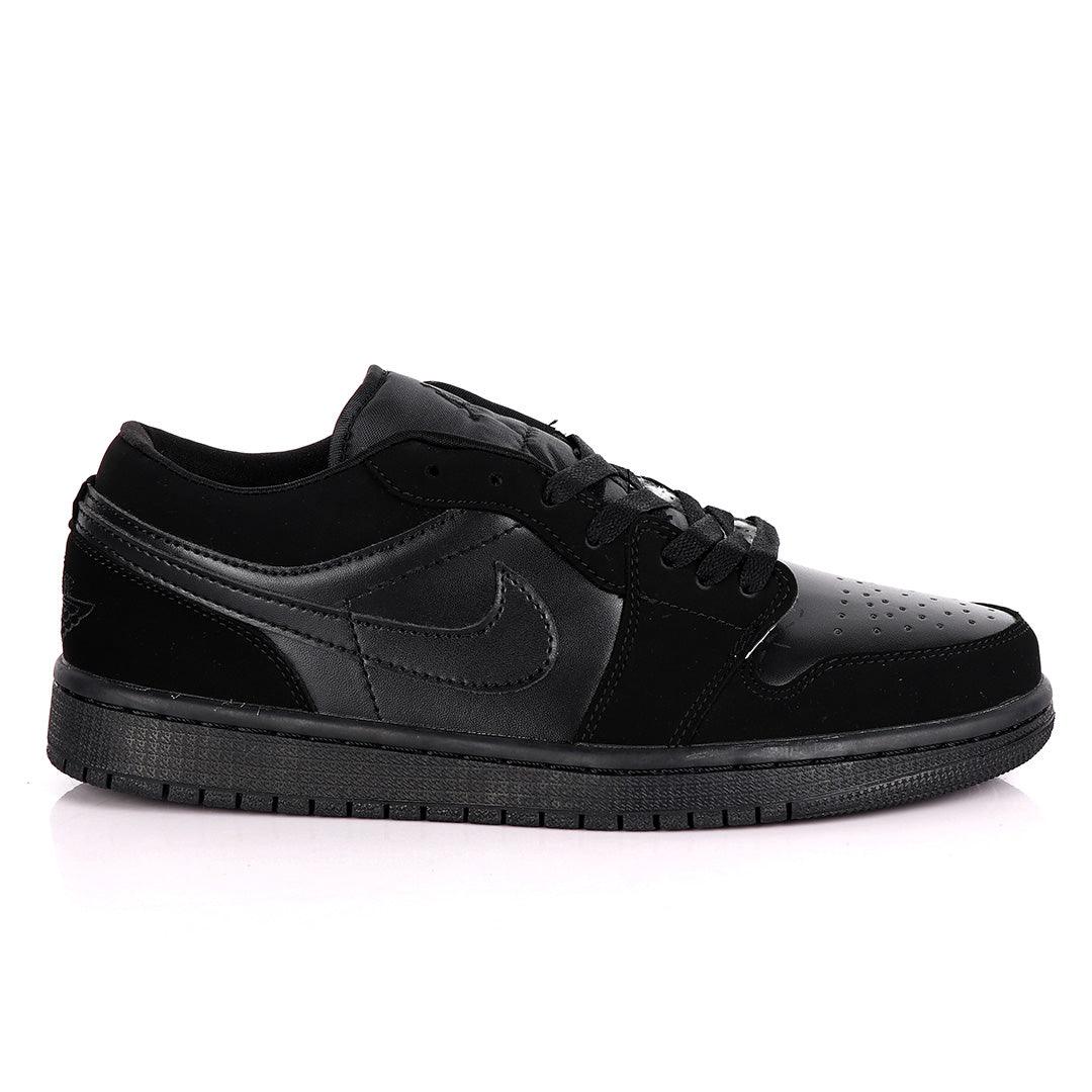 Air Jordan 1 Low All Black Sneakers - Obeezi.com
