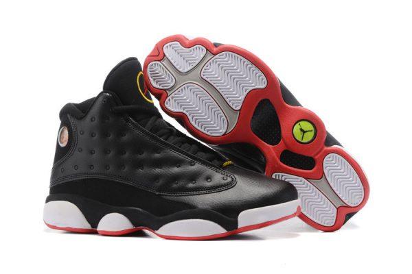 Air Jordan 13 Playoffs Black Red Hightop Sneakers - Obeezi.com