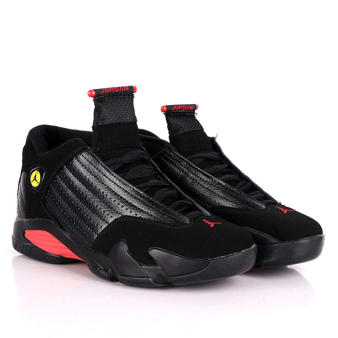 Air Jordan Black-Red Suede Sneakers - Obeezi.com