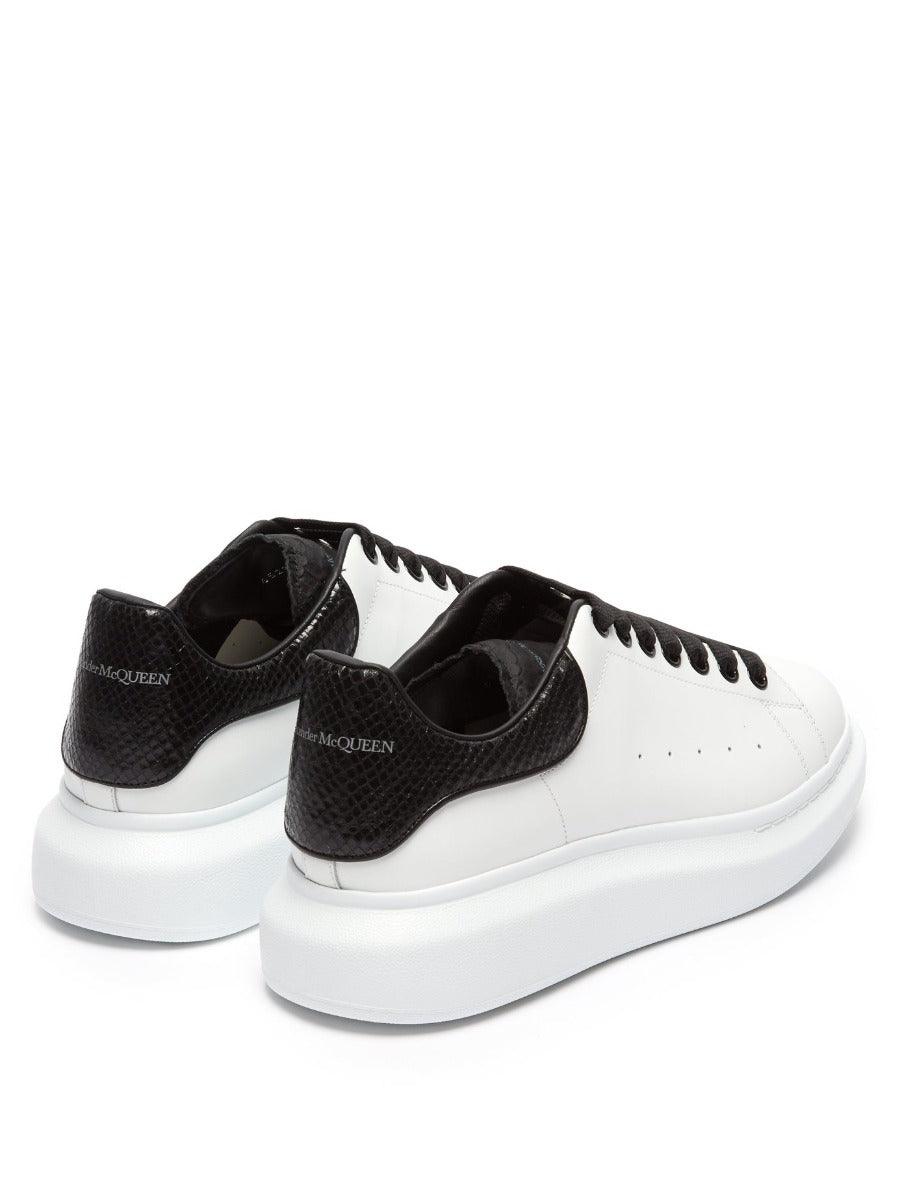 Alexander Mcqueen Leather Platform Sneakers-White - Obeezi.com