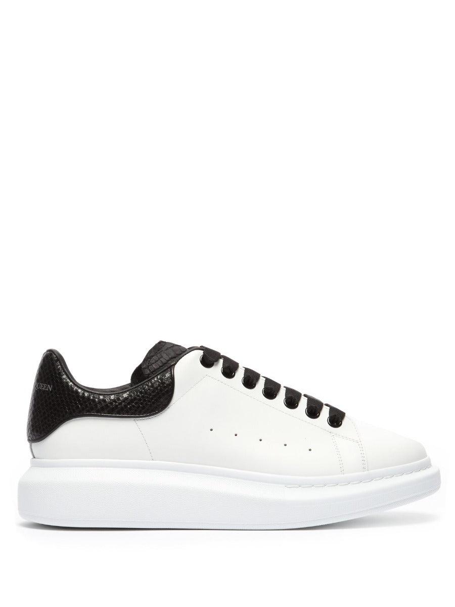 Alexander Mcqueen Leather Platform Sneakers-White - Obeezi.com