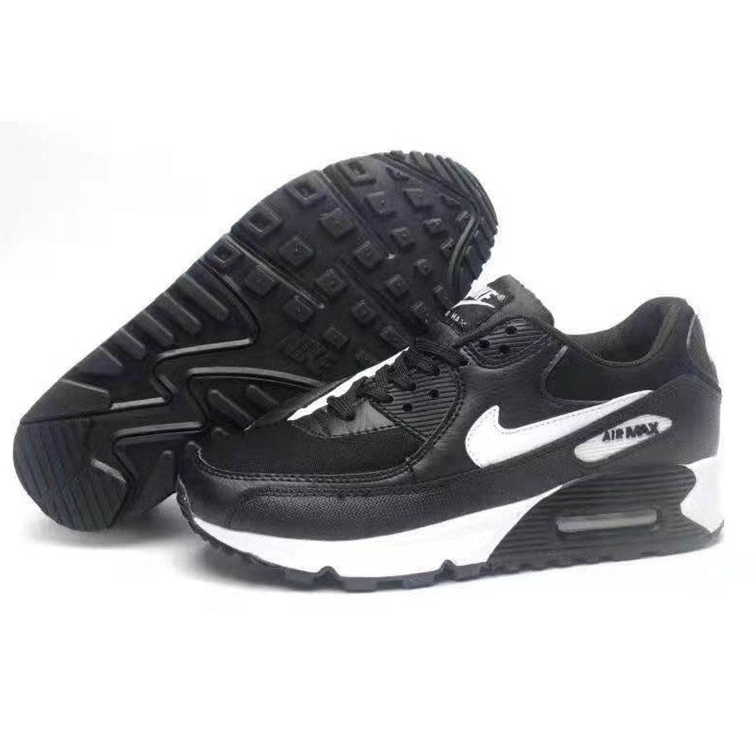 AM 95 Black White Running Sneakers - Obeezi.com