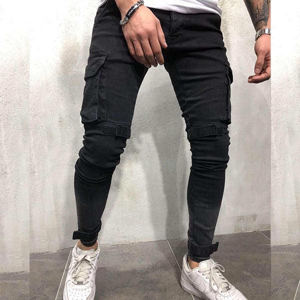 Amiri Black plain Side Pocket jeans Trouser - Obeezi.com