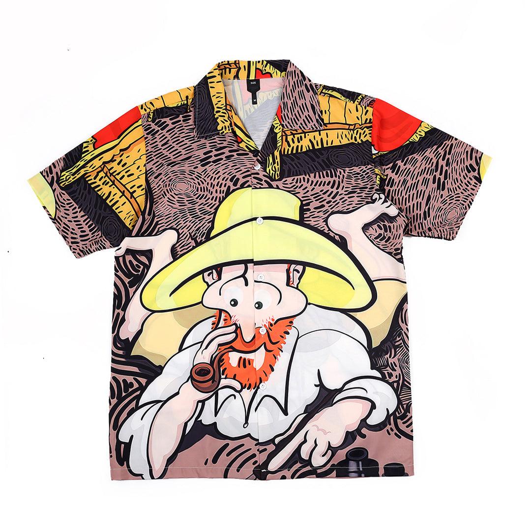 Animated Designed Classic Aloha Multi-Coloured Shirt - Obeezi.com