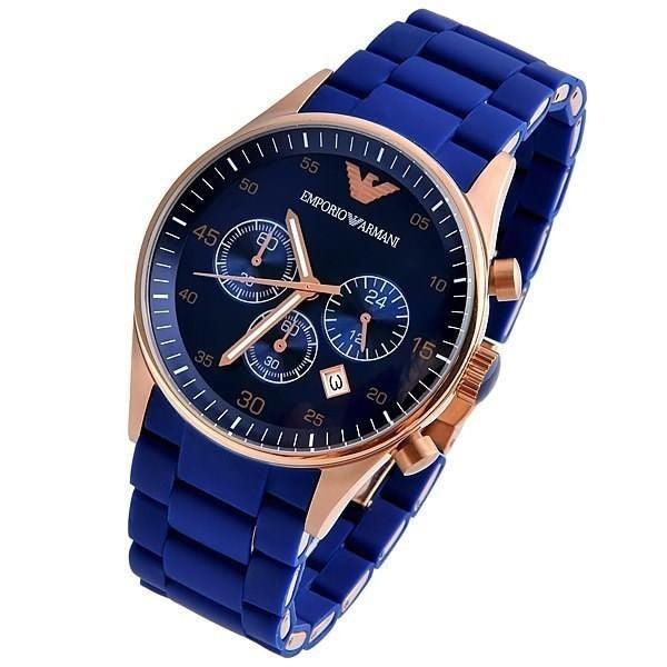 AR5919 Men's Royal Blue Chrono Wrist Watch - Obeezi.com