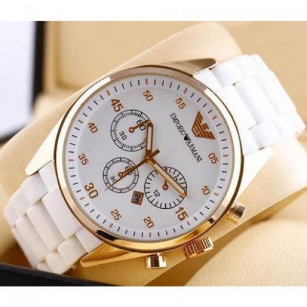 AR5919 White Women's Wrist Watch - Obeezi.com