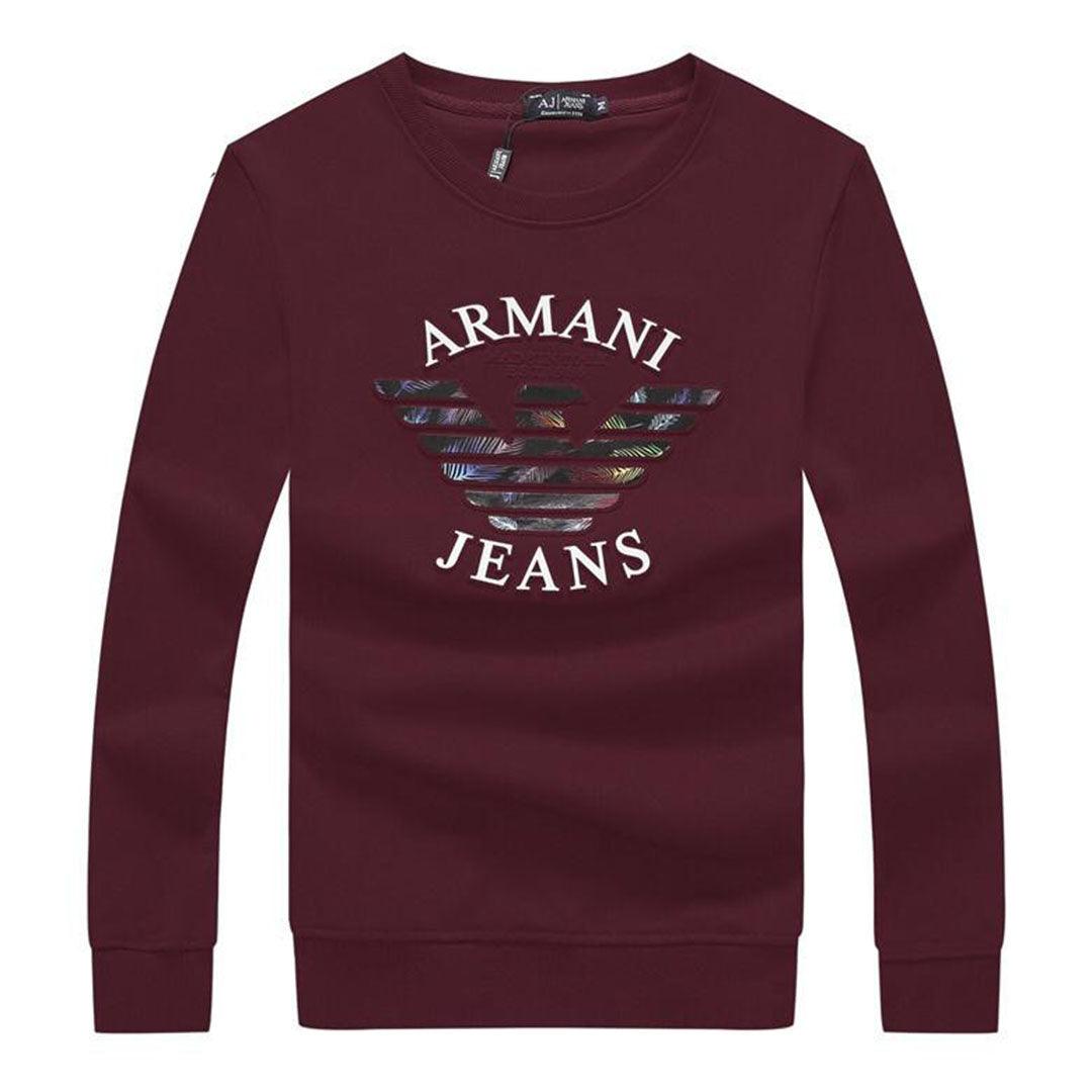 Armani Jeans Color Monogram Logo Sweatshirt - Obeezi.com