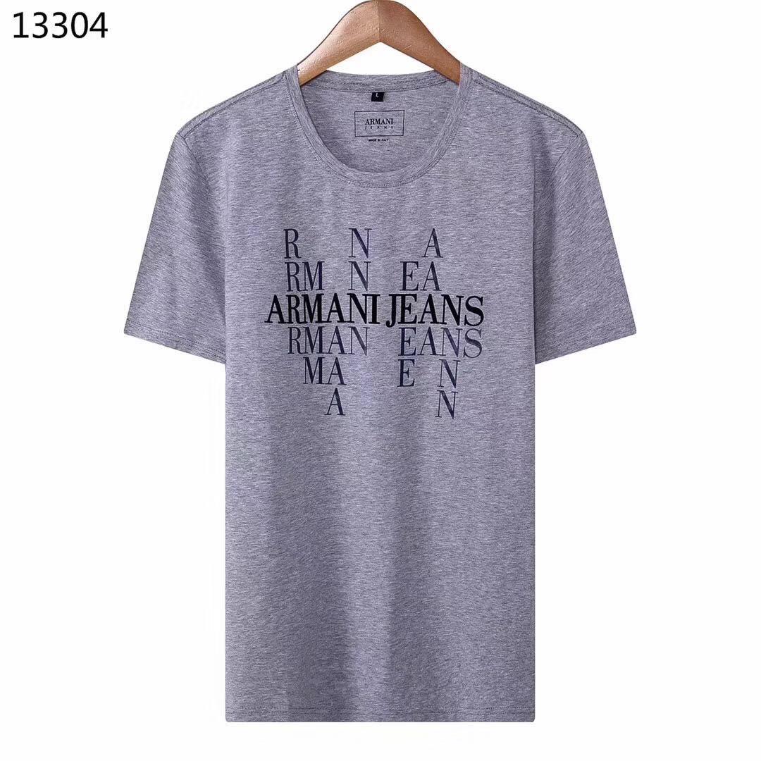Armani Jeans Shortsleeve T-shirt-Grey - Obeezi.com
