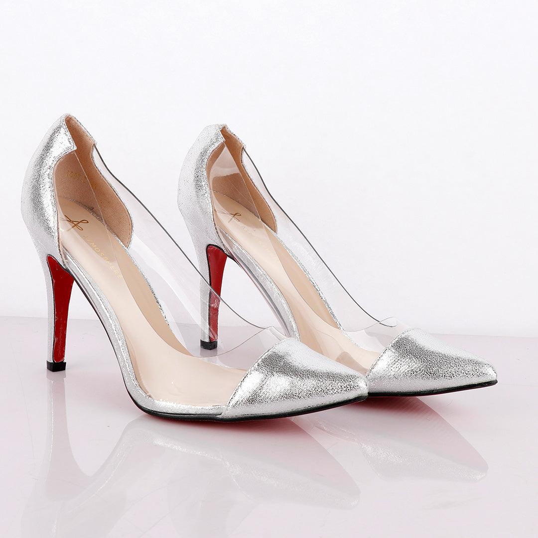 Atmosphere Classic Champagne Silver Women's High Heel Shoe - Obeezi.com