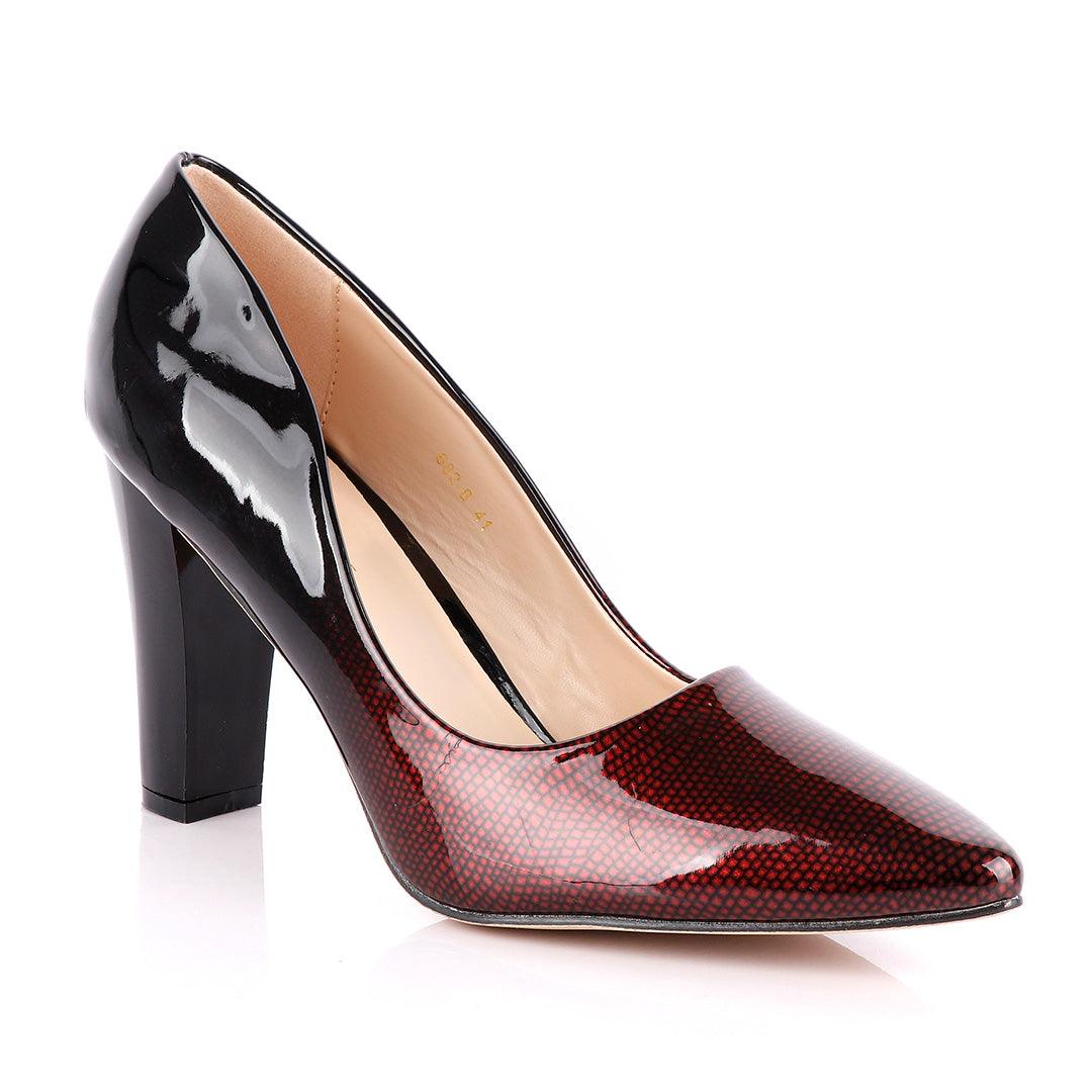 Atmosphere Wetlips Classic Red Thick High Heel Women's Shoe - Obeezi.com