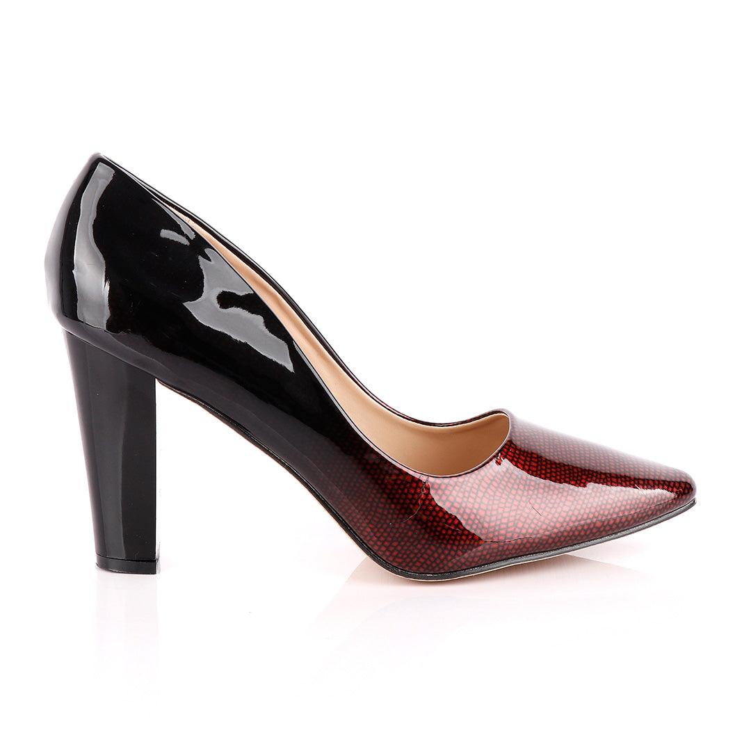 Atmosphere Wetlips Classic Red Thick High Heel Women's Shoe - Obeezi.com