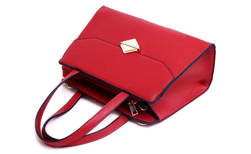 Avalynn Satchel Women Fashion Leather Bag - Grey - Obeezi.com