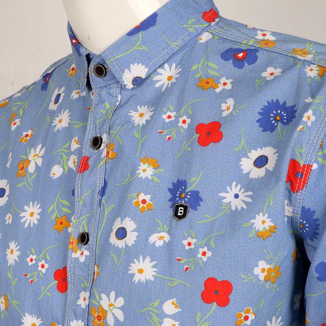 Badgley Executive Style Collection LongSleeve Shirt- SkyBlue - Obeezi.com