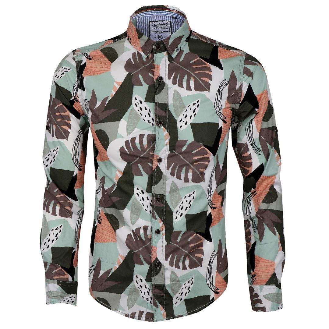 Badgley Executive Style Collection Shirt- Green - Obeezi.com