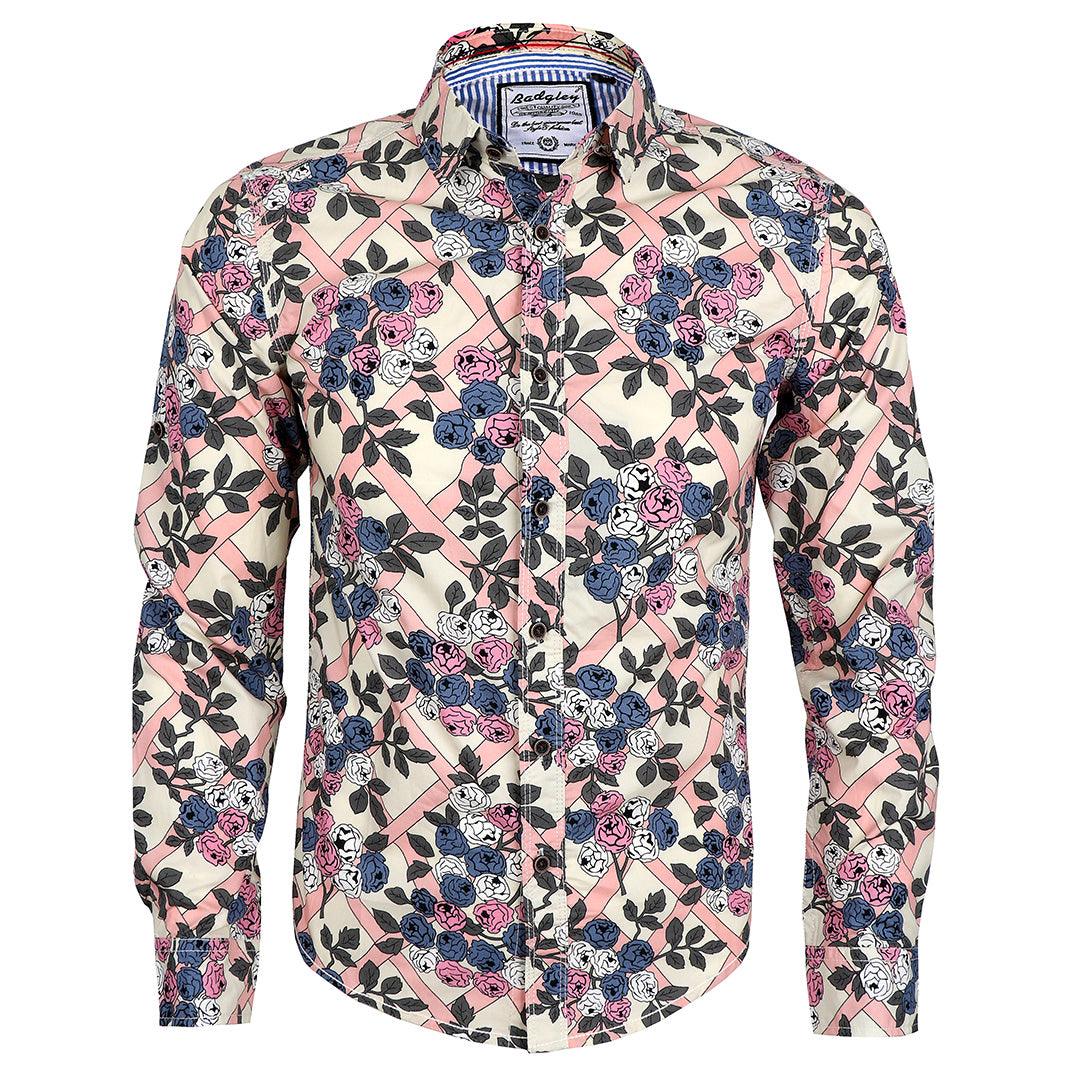 Badgley Mens Flowery Styled Shirts - Obeezi.com