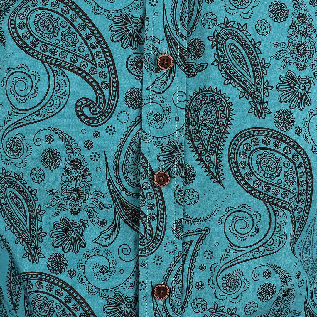 Badgley Rich Closet Trendy Blue Long Sleeve Shirt - Obeezi.com
