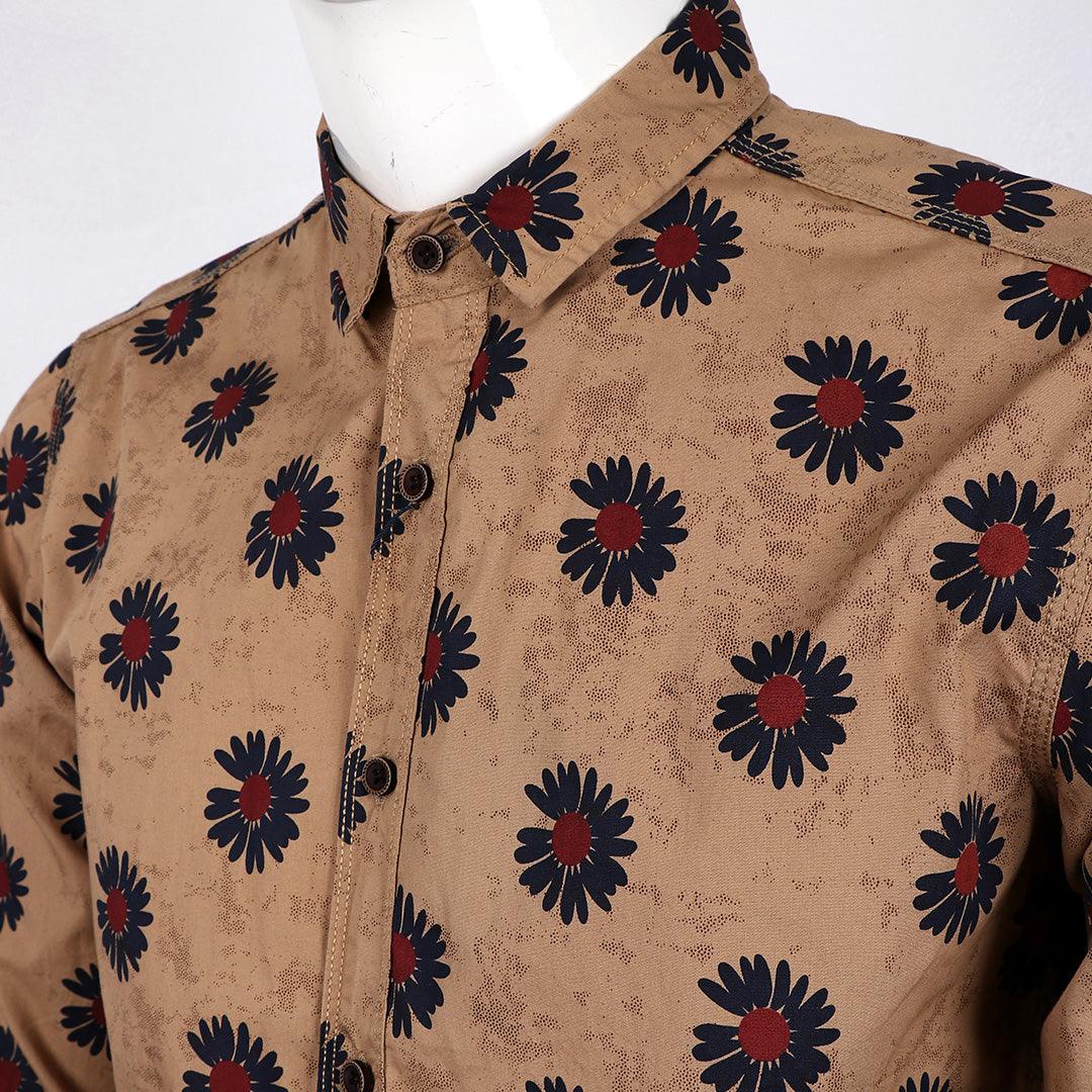 Baijieli Vintage Linen Casual Men Printing Long Sleeve Shirts - Obeezi.com