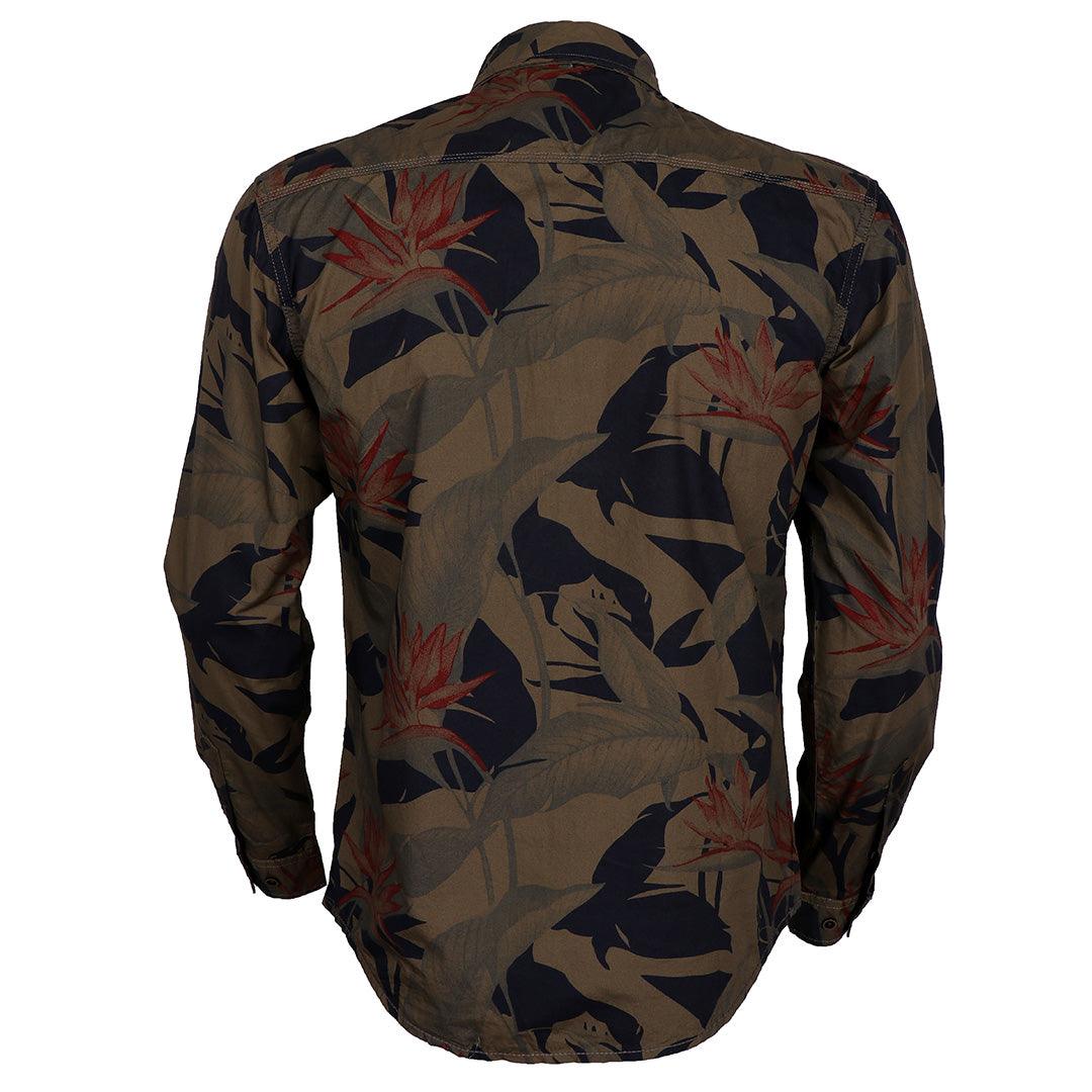 Bajiel Men's Printed Shirt Floral Long Sleeve Vintage Button Down - Obeezi.com