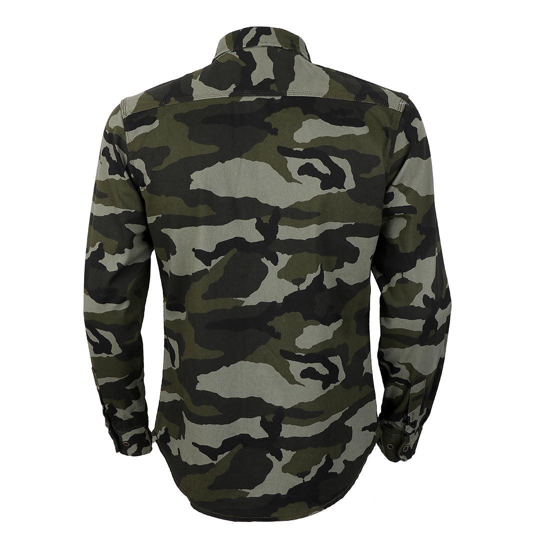 Bajieli Quality Camouflage Print LongSleeve Shirt- Green - Obeezi.com
