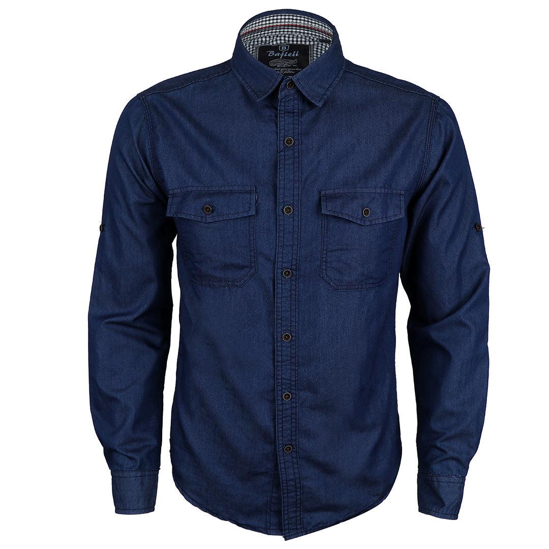 Bajieli Riggs Workwear Men's Denim Work Shirt - Obeezi.com