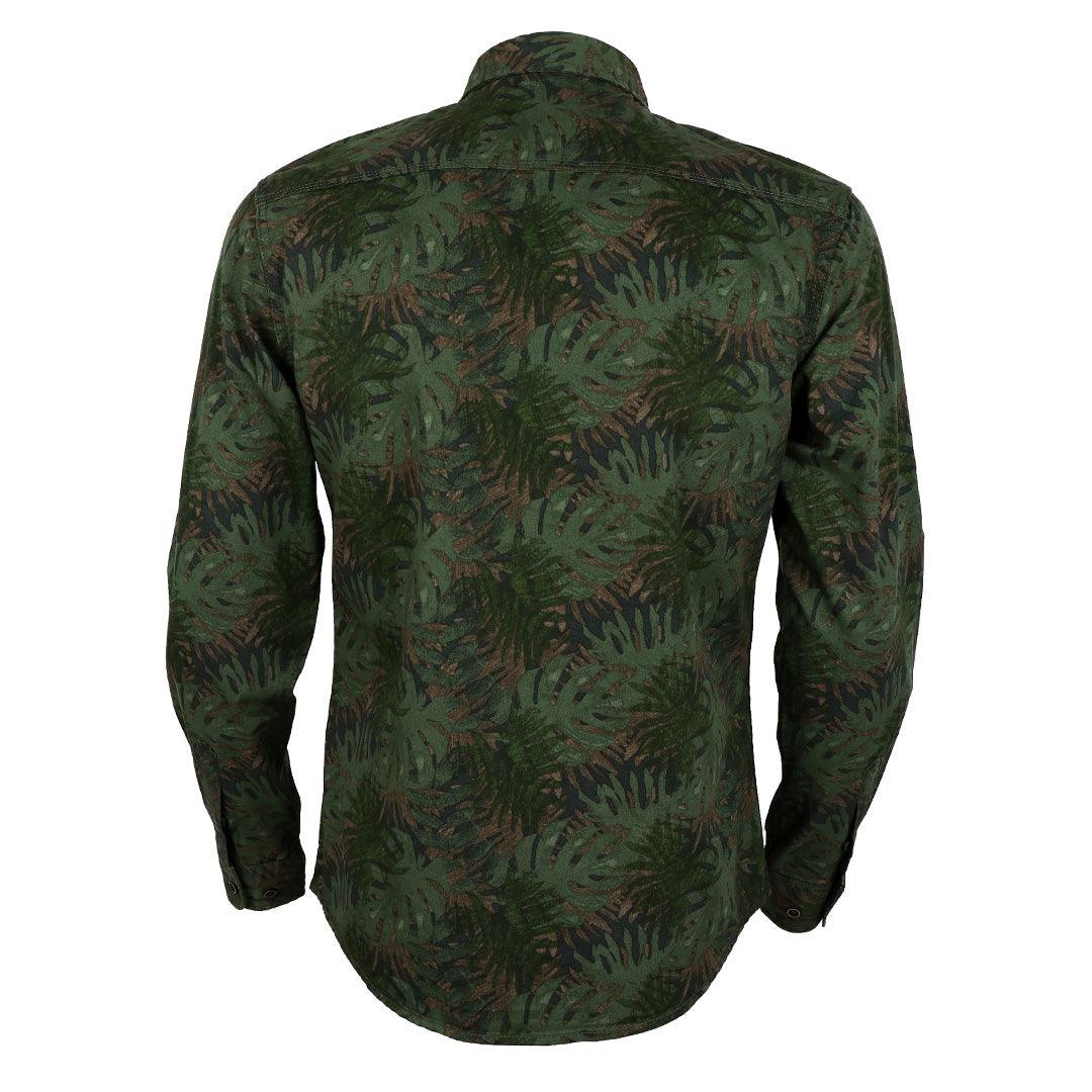 Bajieli Vintage Flowered Designed Long Sleeve Shirt- Green - Obeezi.com