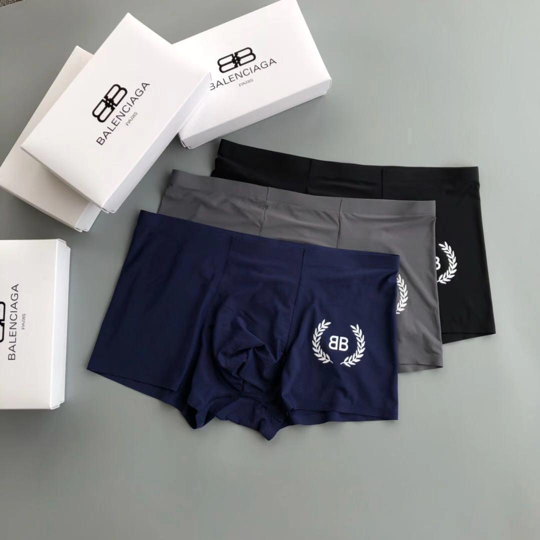 Balen 3 In 1 Comfortable Body-Suited Black, Grey And Blue Men's Boxers - Obeezi.com