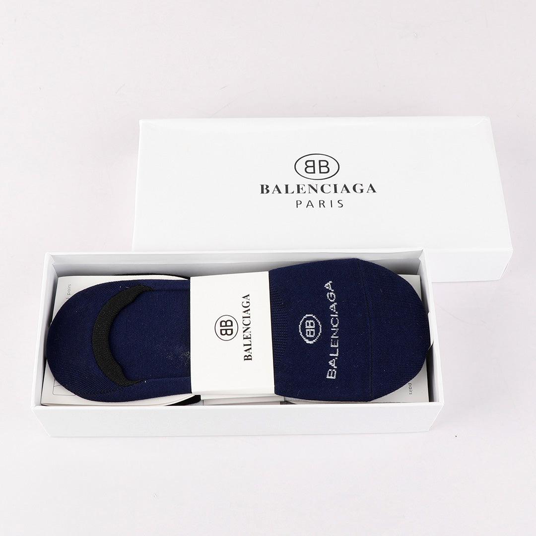 Balenciaga foot cover 5 In 1 Black Grey White Navy Blue Ash socks - Obeezi.com