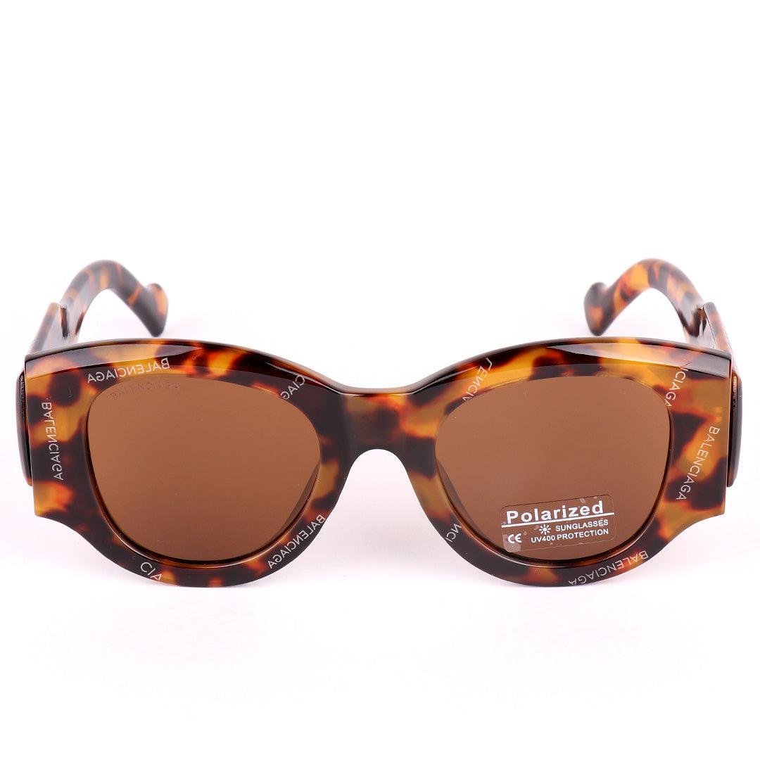 Balenciaga Tortoise Shell-Effect Dynasty Cat-Eyed With Polarized Lens Sunglasses - Obeezi.com