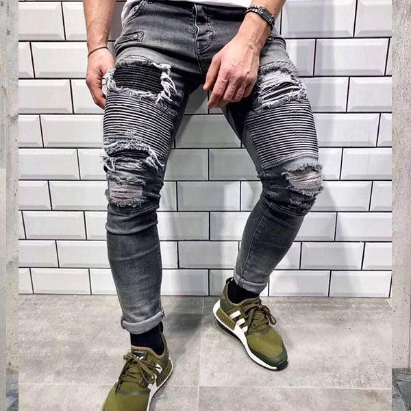 BALMAIN Slim-fit stretch cotton denim jeans - Obeezi.com