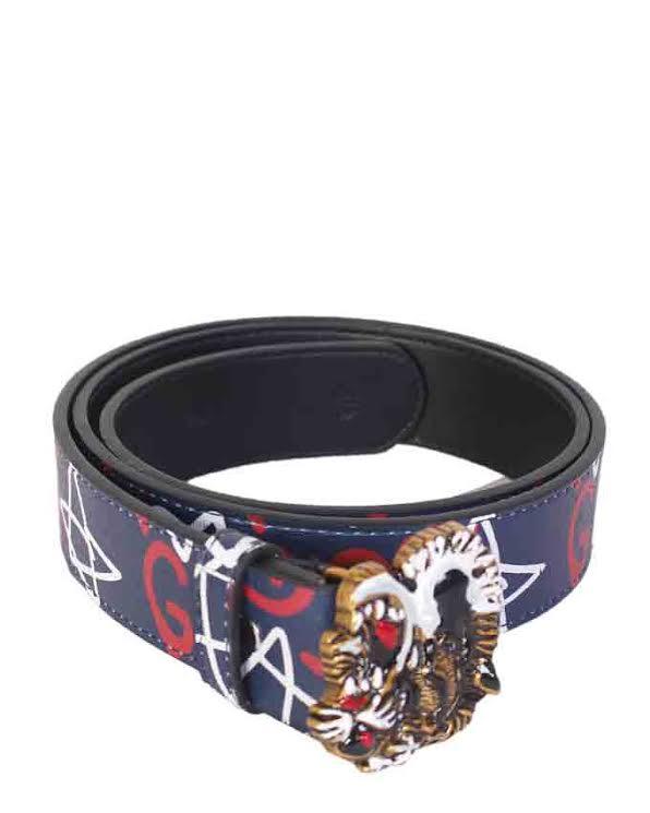 Belts With Genuine Fashion Prints Tiger Buckle Multicolour - Obeezi.com