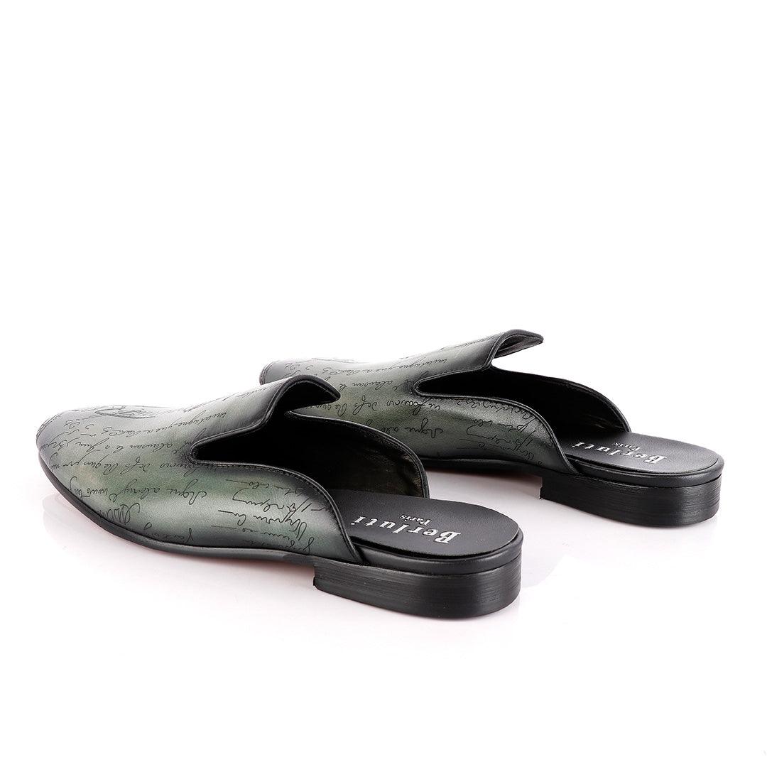 Berluti Crested Slip On Green Half shoe - Obeezi.com