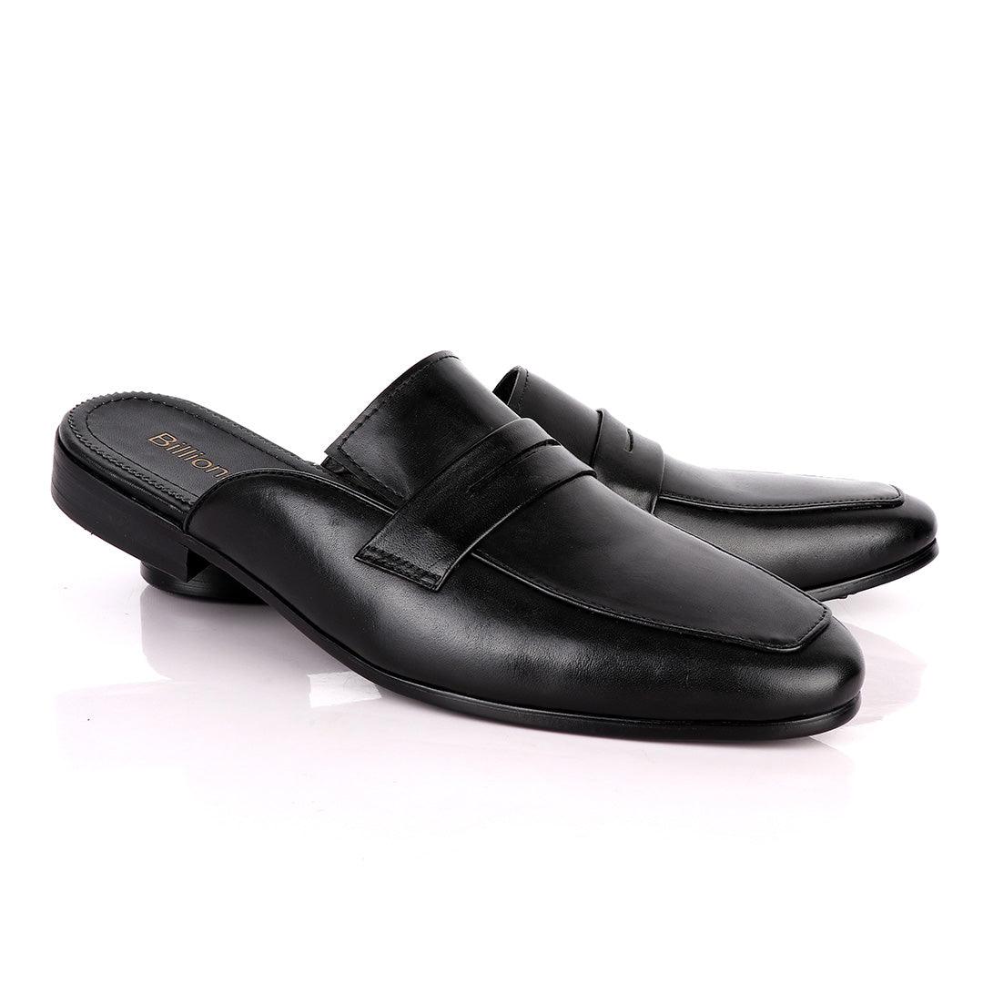 Billionaire Classy Black Mole Leather Shoe - Obeezi.com