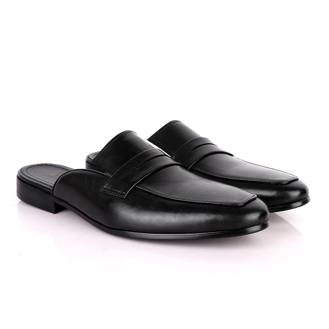 Billionaire Classy Black Mole Leather Shoe - Obeezi.com