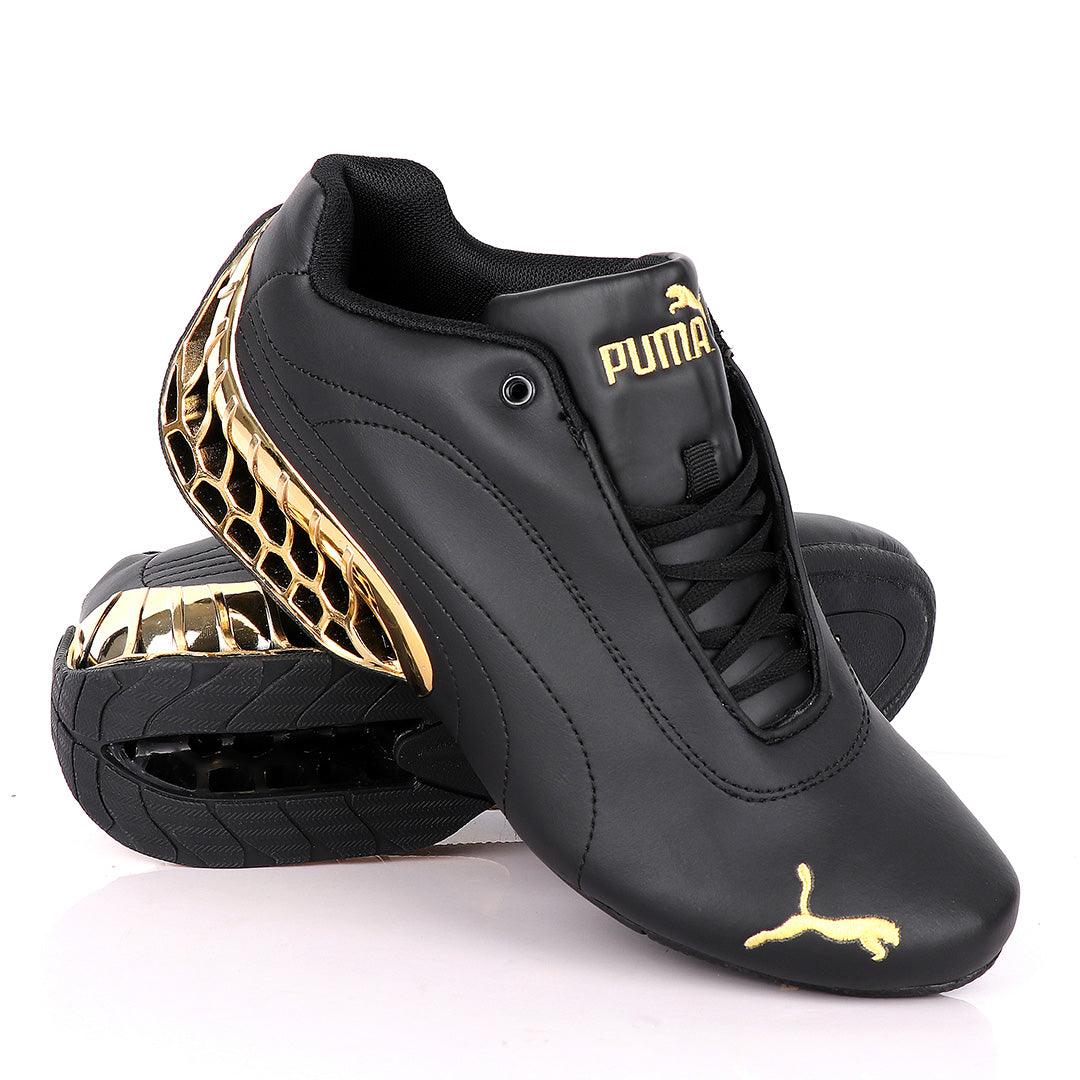 Black Puma Future Super GT Sneakers -Gold - Obeezi.com