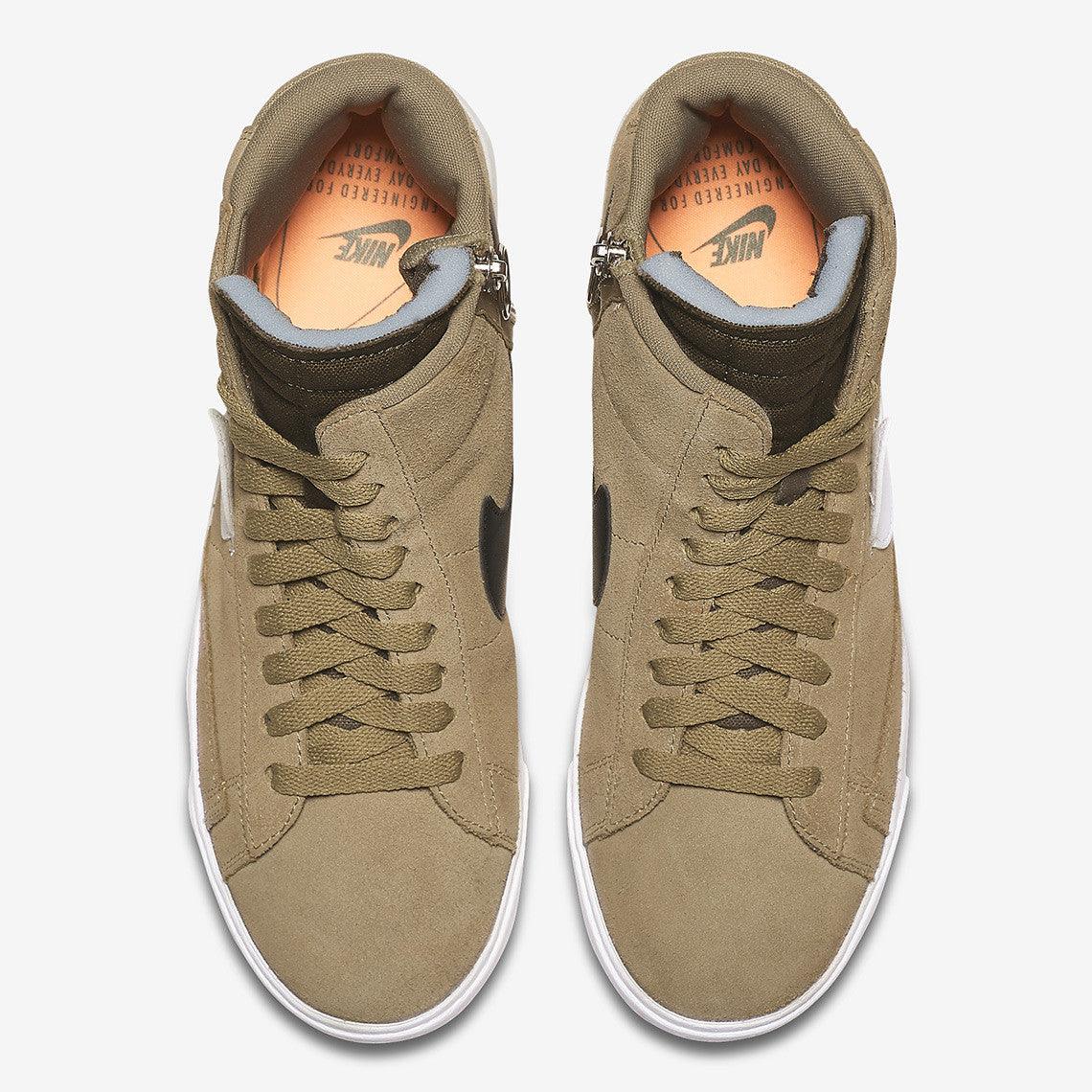 Blazer Mid Rebel Men's Grey Hightop Boots Sneaker - Obeezi.com