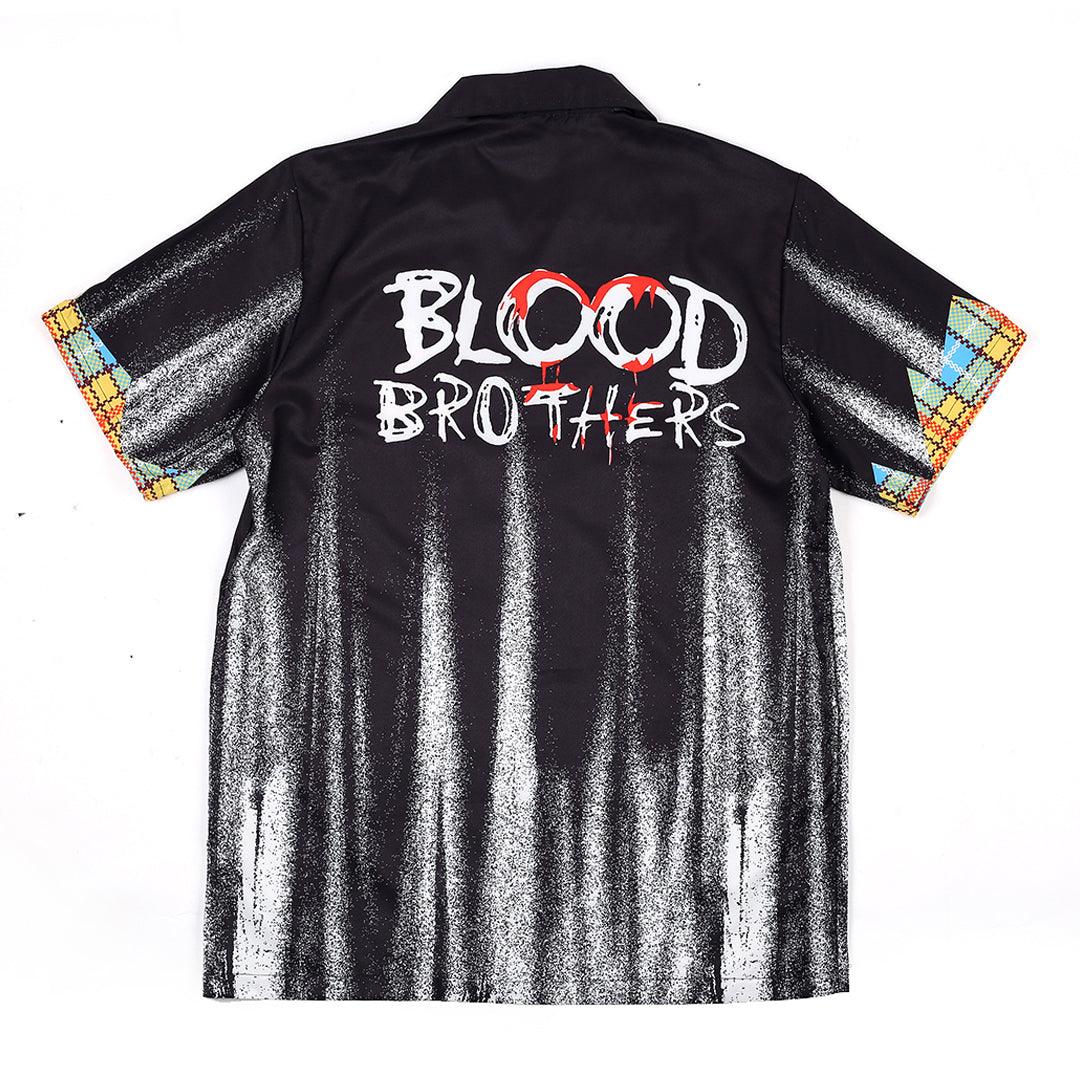 Blood Brothers Exquisite Men Designed Aloha Shirt - Black - Obeezi.com