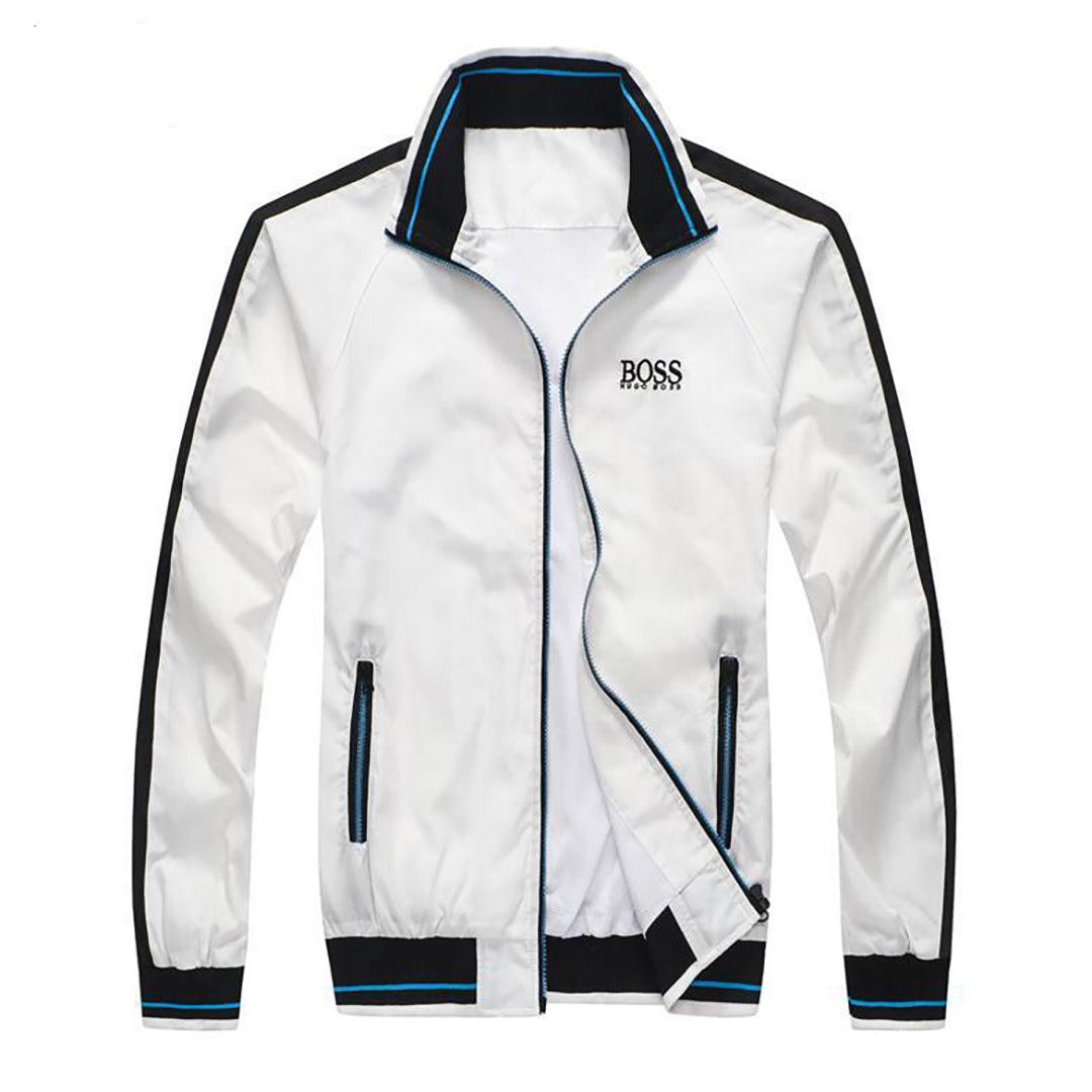 Boss Water-repellent jacket with logo statements - Obeezi.com