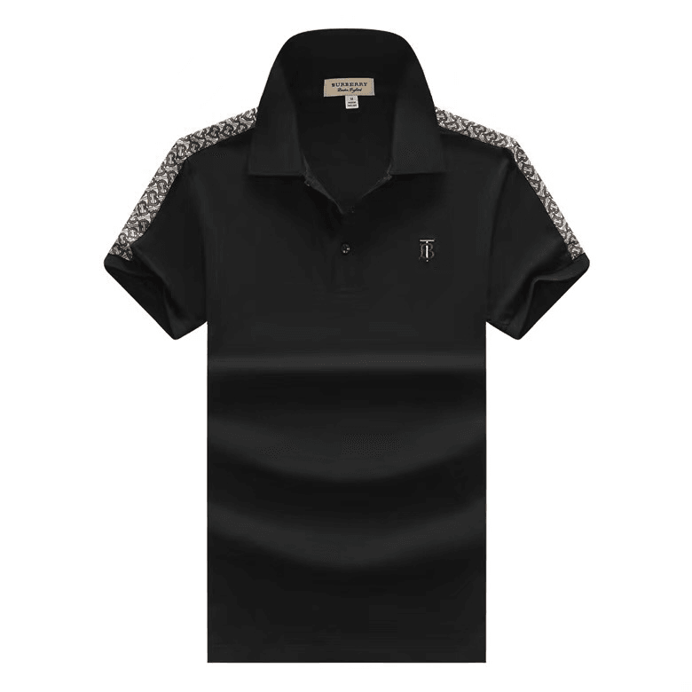 Bur Berry London England Plain Designed Polo Shirt - Black - Obeezi.com