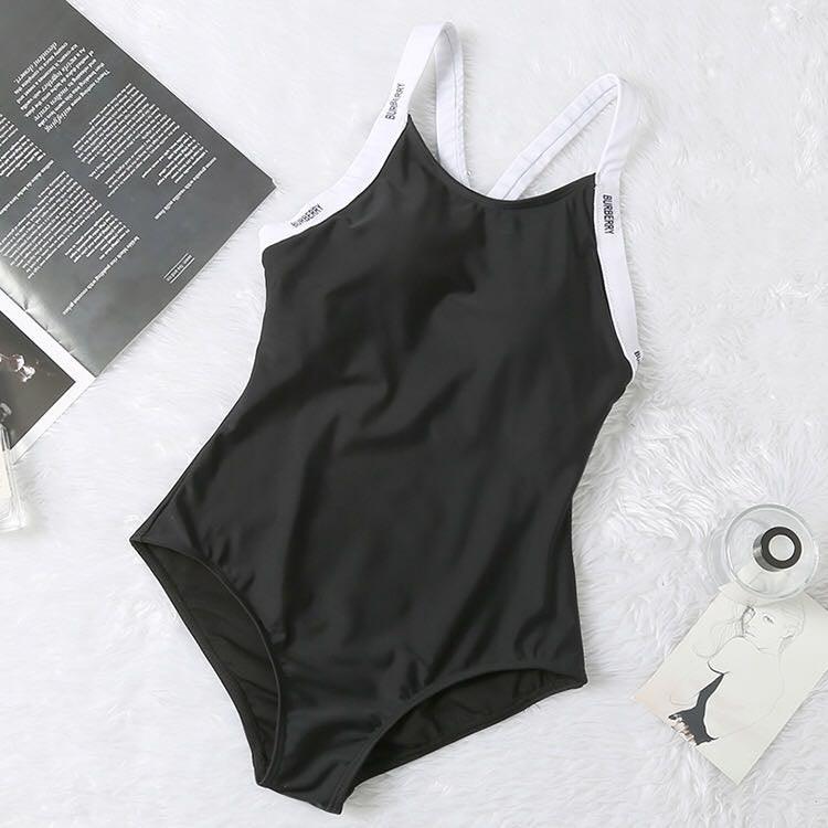 Burberry Black And White Body Suited Bikini - Obeezi.com