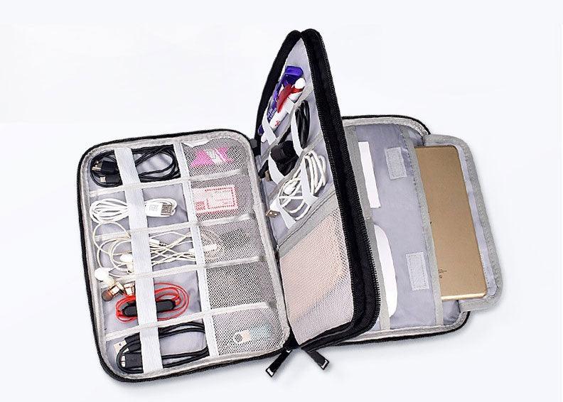 Business And Leisure Double Zipper Notebook Bag- Black - Obeezi.com