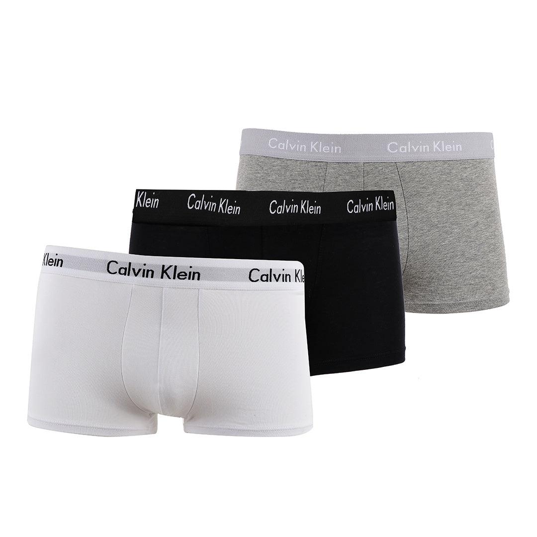 Calvin Klein Crested 3 IN 1 Pack Black White and Grey Boxers - Obeezi.com