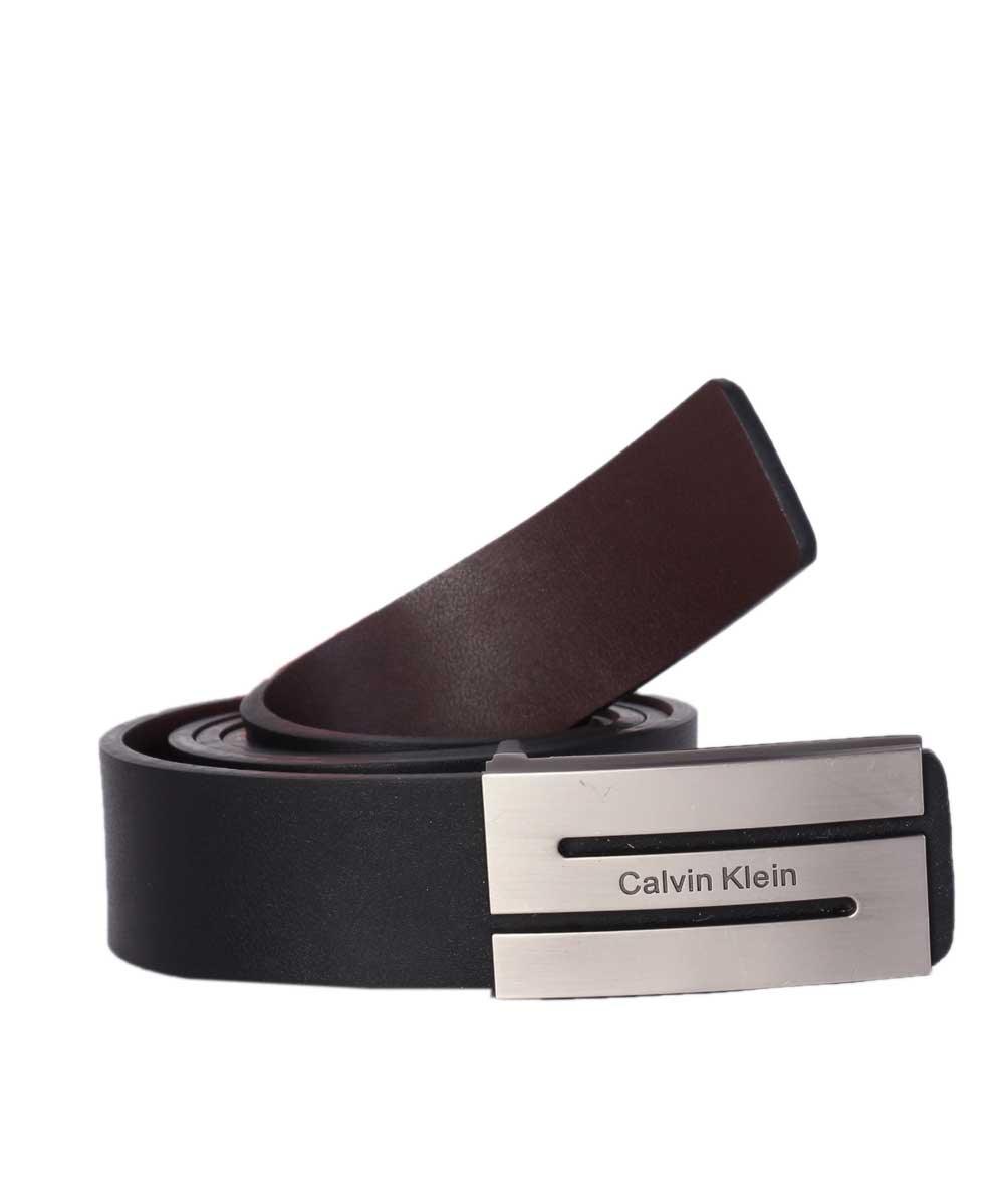 Calvin Klein Men Formal Black Work Active Basic Leather Belt - Obeezi.com
