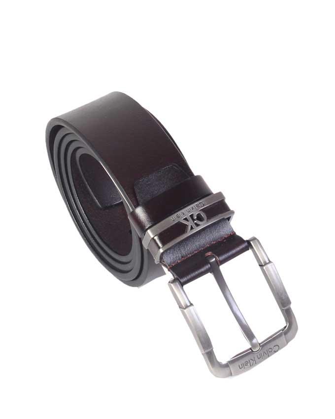 Calvin Klein Men's Smooth Leather Belt - Black - Obeezi.com
