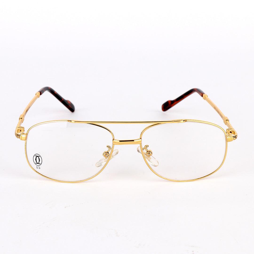 Cartier Metal Gold Vintage Classic Transparent Sunglasses - Obeezi.com