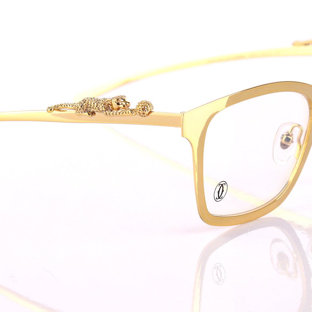 Cartier Vintage Metal Frame Gold Hingeless Sunglasses - Obeezi.com