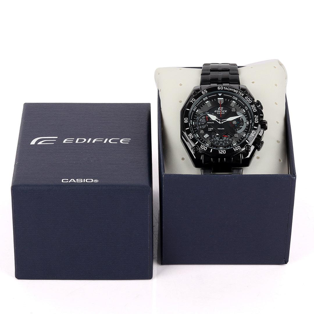 Casio Edifice Chronograph Men's Black steel Watch - Obeezi.com