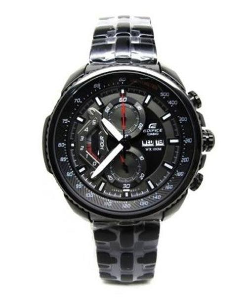 Casio Edifice EF-558BK Full Black Stainless Steel Watch - Obeezi.com