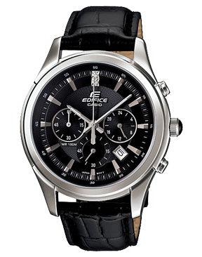 Casio Edifice EFR-517 Men's Chronograph Leather Watch - Obeezi.com