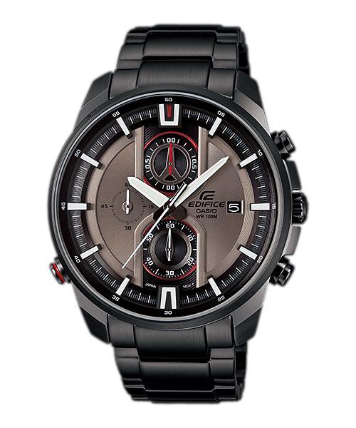 Casio Edifice EFR-533BK-8A Super ILLUMINATOR Black Stainless Steel Watch - Obeezi.com